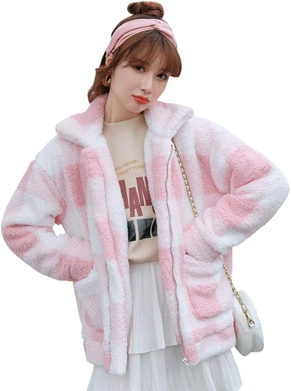 Amazon ボアジャケット レディース ボアコート レディース ボアブルゾン ボア フリース ジャケット 長袖 厚手 保温防寒 ボアジャケット 可愛い もこもこ ボア コート 人気 ゆったり カジュアル アウトドア 秋冬 通勤 通学 コート ジャケット 通販