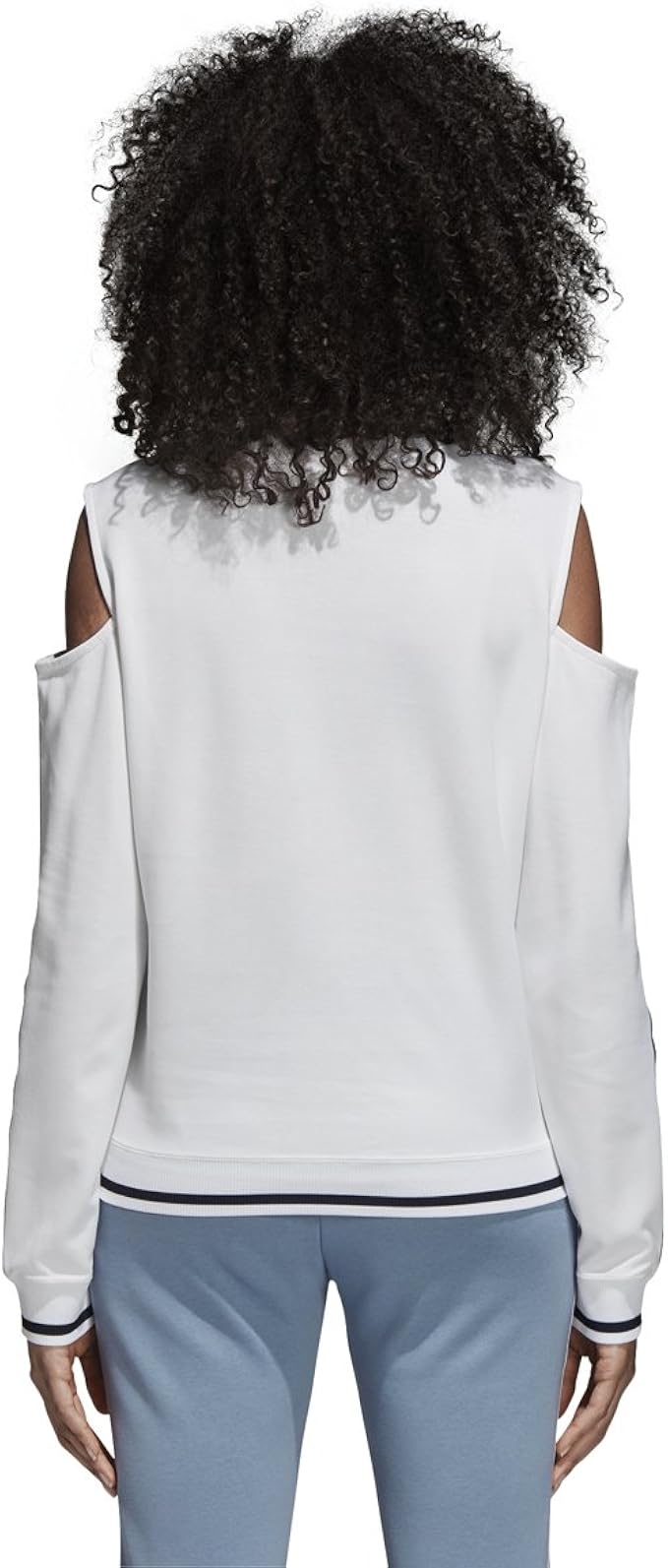 adidas cutout sweater white