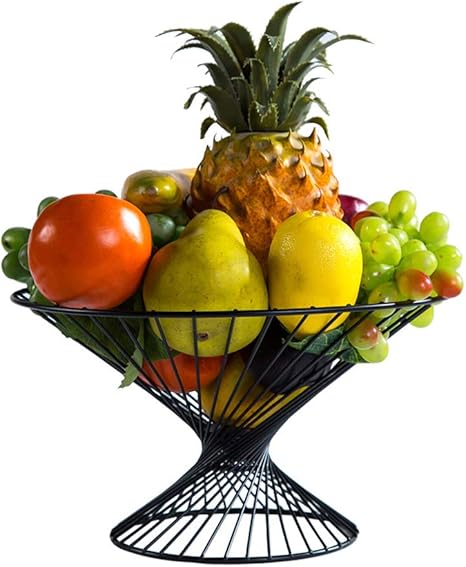 MYHZH Cesta de Frutas, Cuenco de Almacenamiento, para encimera, de