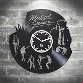 Kovides Vinyl Record Clock 12 Inch Michael Pop Music King