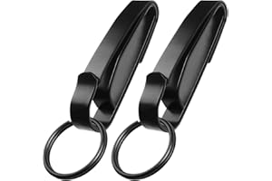 JOTOVO Tactical Stealth Key Ring Holder Special for Police and Fire Agencies Duty Belt, Double Side Quick Release Key Holder with Detachable Keyring (2.25-Inch Max)- 2 PACK