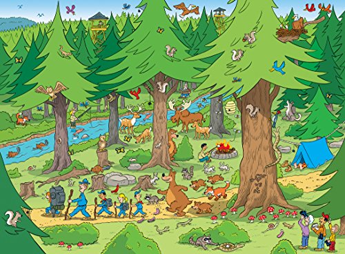 MasterPieces 101 Things to Spot in the Woods - 101 Piece Kids Puzzle