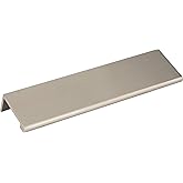 Hardware Resources Elements A500 Edgefield Collection Cabinet and Furniture Handle Pull (6" overall length, Satin Nickel)