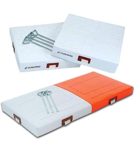 Lot de 5 bases de baseball et softball en caoutchouc