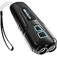 Dog Barking Control Devices Rechargeable Dual Sensor Anti Barking Device with Training/Deterrent Modes Dog Whistle to Stop Barking Ultrasonic Dog Barking Deterrent with LED Flashlight 35 FT Range