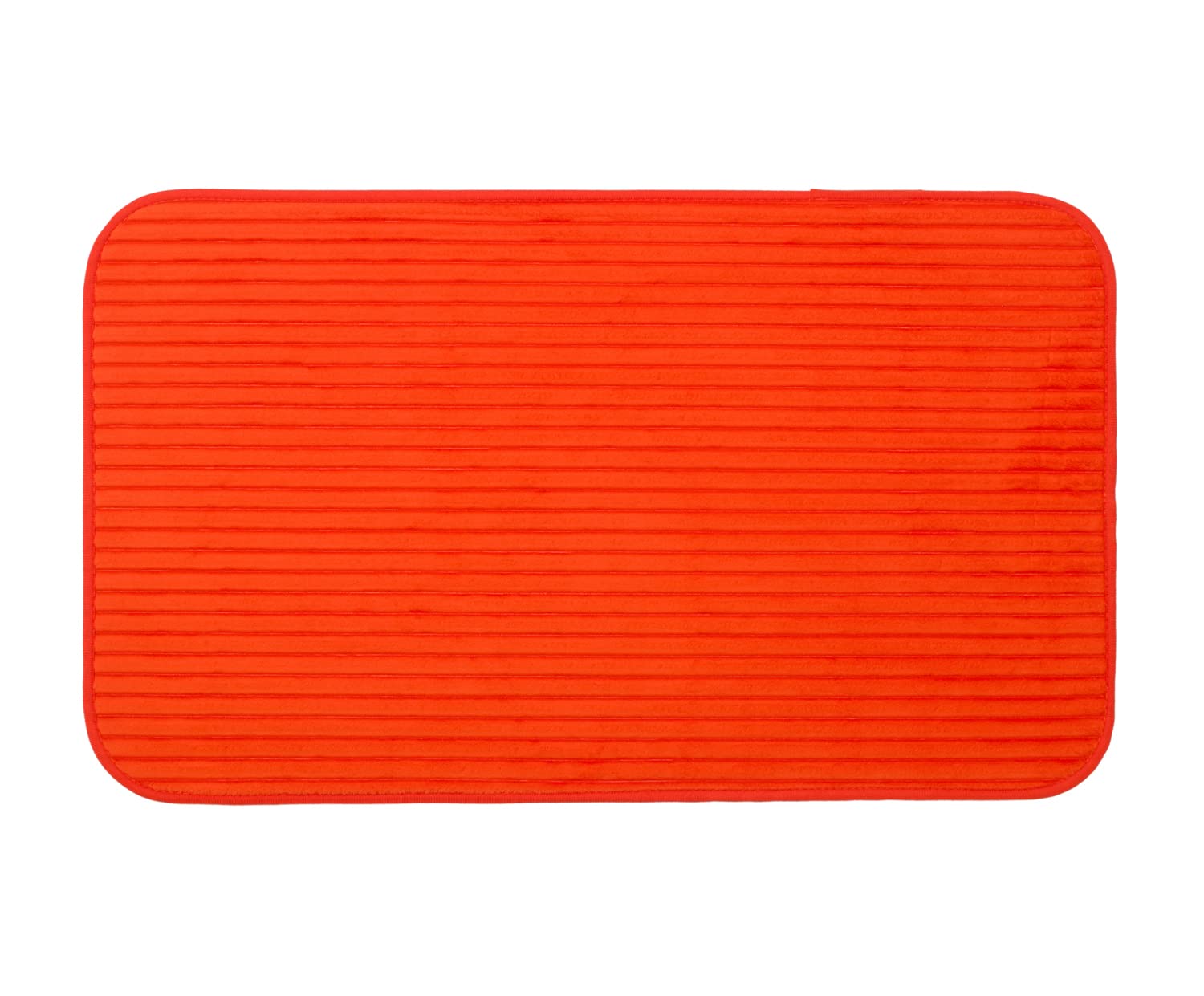 Gözze - Non-Slip Soft Bath Mat, 100% Polyester, 60 x 100 cm - Orange