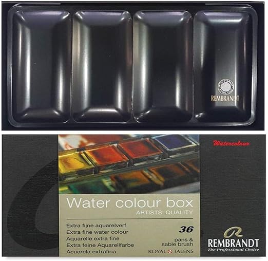 caja metálica acuarelas rembrandt 36 acuarelas: Amazon.es: Hogar