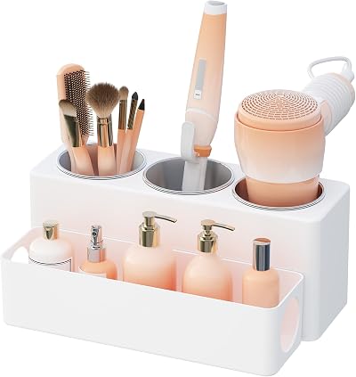 Lifewit Hair Tool Organizer, 3 Heat-Resistant Cups, White, 30cm