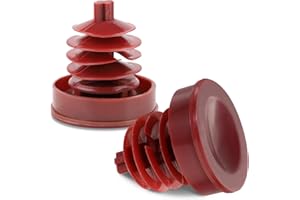 HABNVUON 2PCS Hydraulic Power Steering Caps, Power Steering Reservoir Cap, 53697-SB3-952 Red Reservoir Cap Plug Cover, Auto Replacement Accessories Compatible with Honda Accord Odyssey Crv Civic Rd5/7