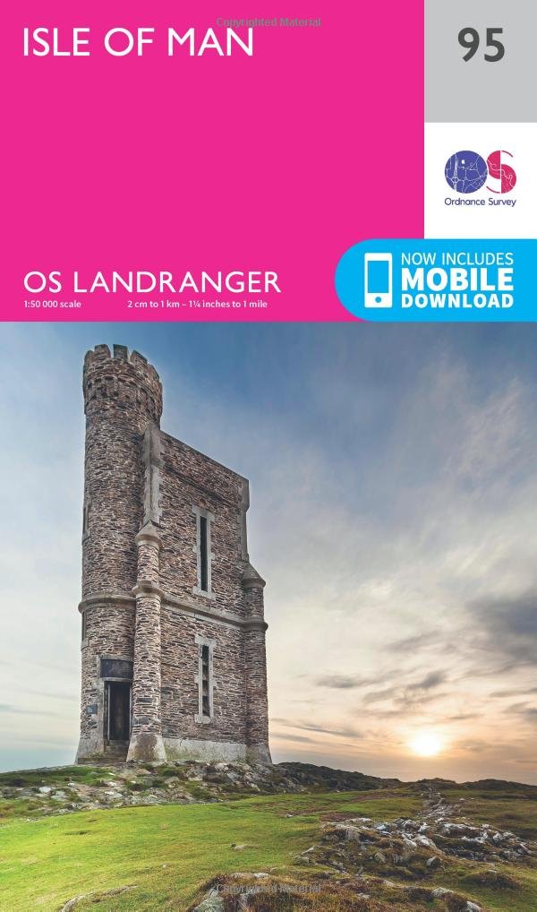 Isle of Man Map | Port St Mary, Castletown & Ramsey | Ordnance Survey | OS Landranger Map 95 | Scotland | Walks | Cycling | Days Out | Maps | Adventure