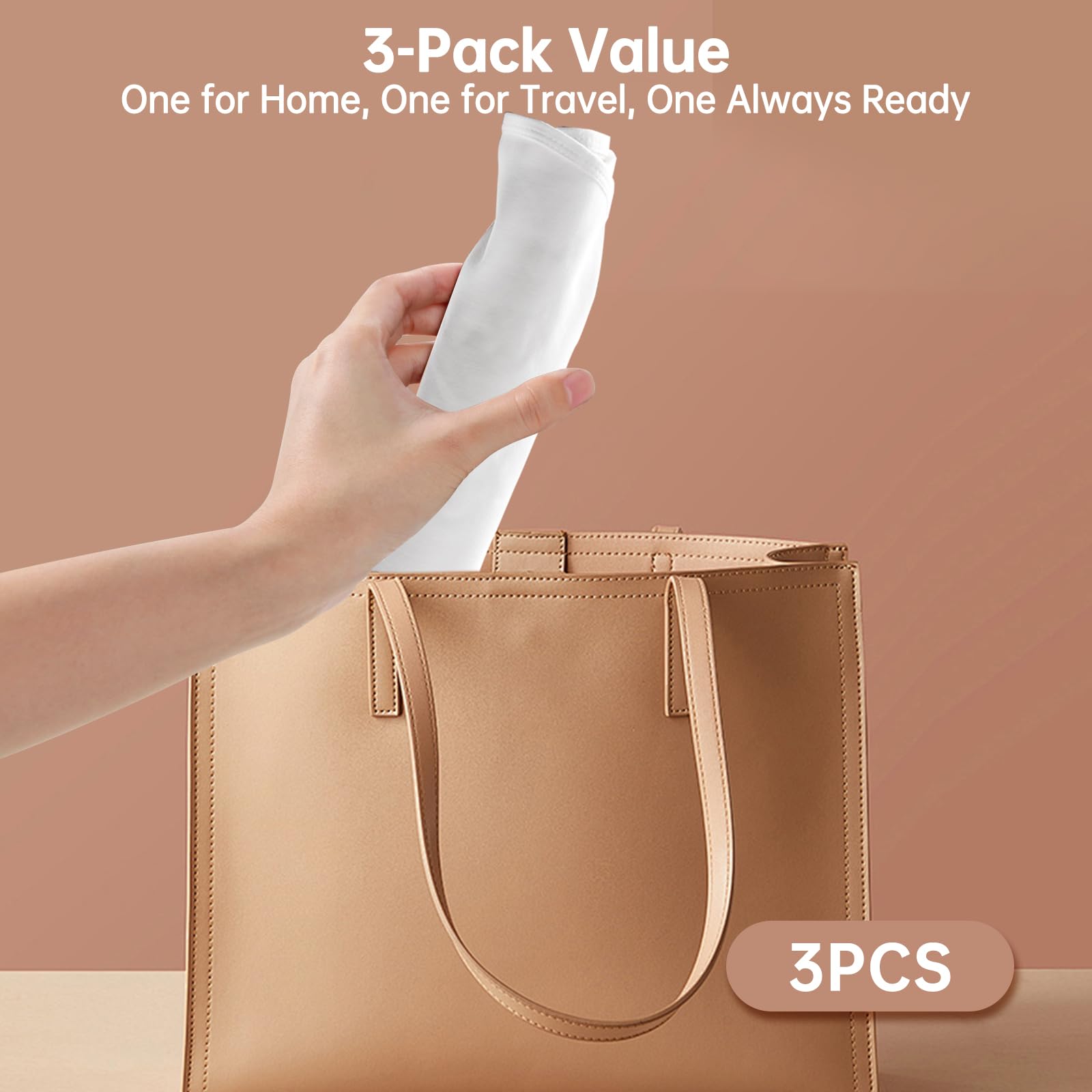 Changing Pad Liner (Pack of 3) Compatible with Keekaroo Peanut Changer, Reusable Changing Pads Cover, Soft and Warm, Non-Slip Design, Machine Washable, Ideal for Changing Diaper Needs, White