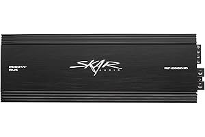 Skar Audio RP-2000.1D Mono Block Class D Mosfet Subwoofer Amplifier, 2000W