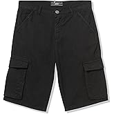GUESS Boys' Eco Garment Dye Twill Cargo Shorts