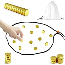 Jeu d'échecs magnétique amélioré avec 40 pierres magnétiques et 2 cordes ajustables – Jeu de stratégie portable pour la soirée en famille, voyage, cadeau éducatif pour enfants et adultes, jouet pour
