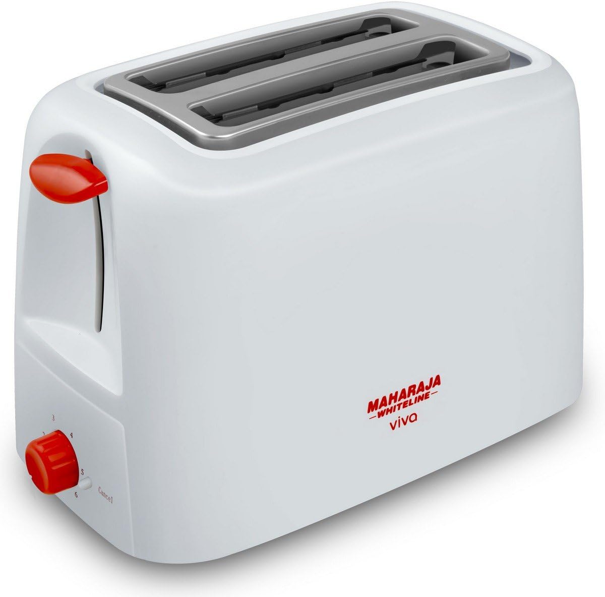 Maharaja Whiteline Viva 750Watt Popup Toaster (Red and White) Rs 581
