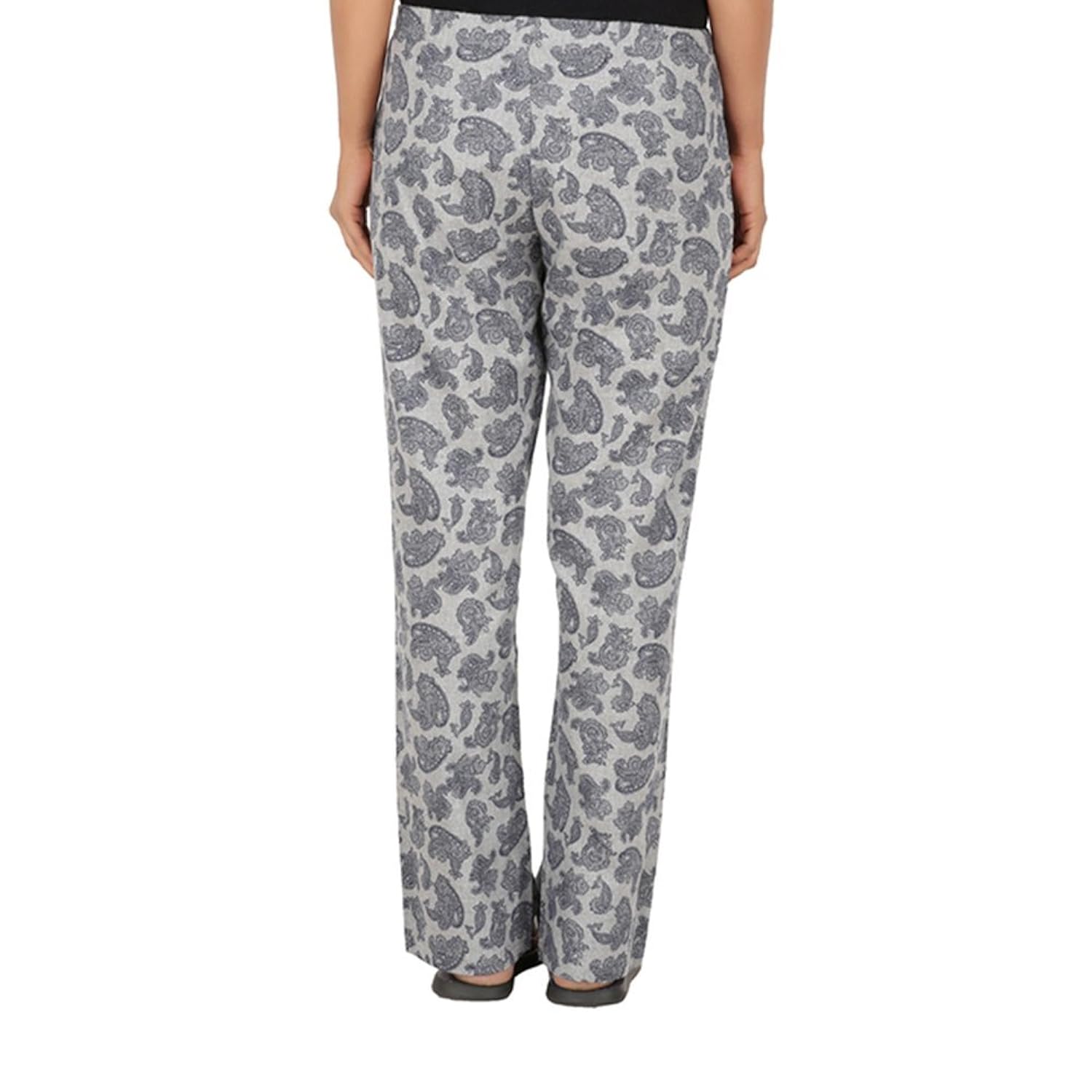 antshrike women cotton woven pyjama nightwear pant -grey