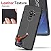 Galaxy S9 Case, JSAUX TPU Leather TexturedScratch-Resistant Shockproof and Non-Slip Design Phone Back Cover Case for Samsung Galaxy S9（Black）
