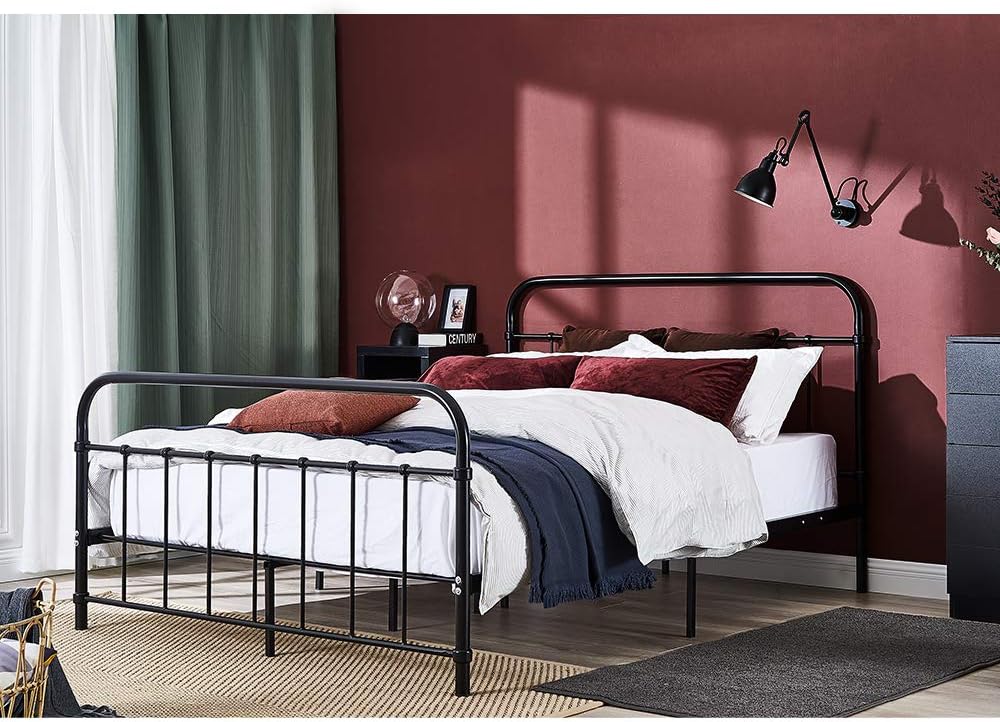 Panana Double Metal Bed Frame Hospital Style Small Double King Size
