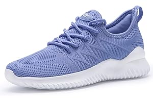 Akk Womens Walking Tennis Shoes - Slip On Memory Foam Lightweight Casual Sneakers for Gym Travel Work
