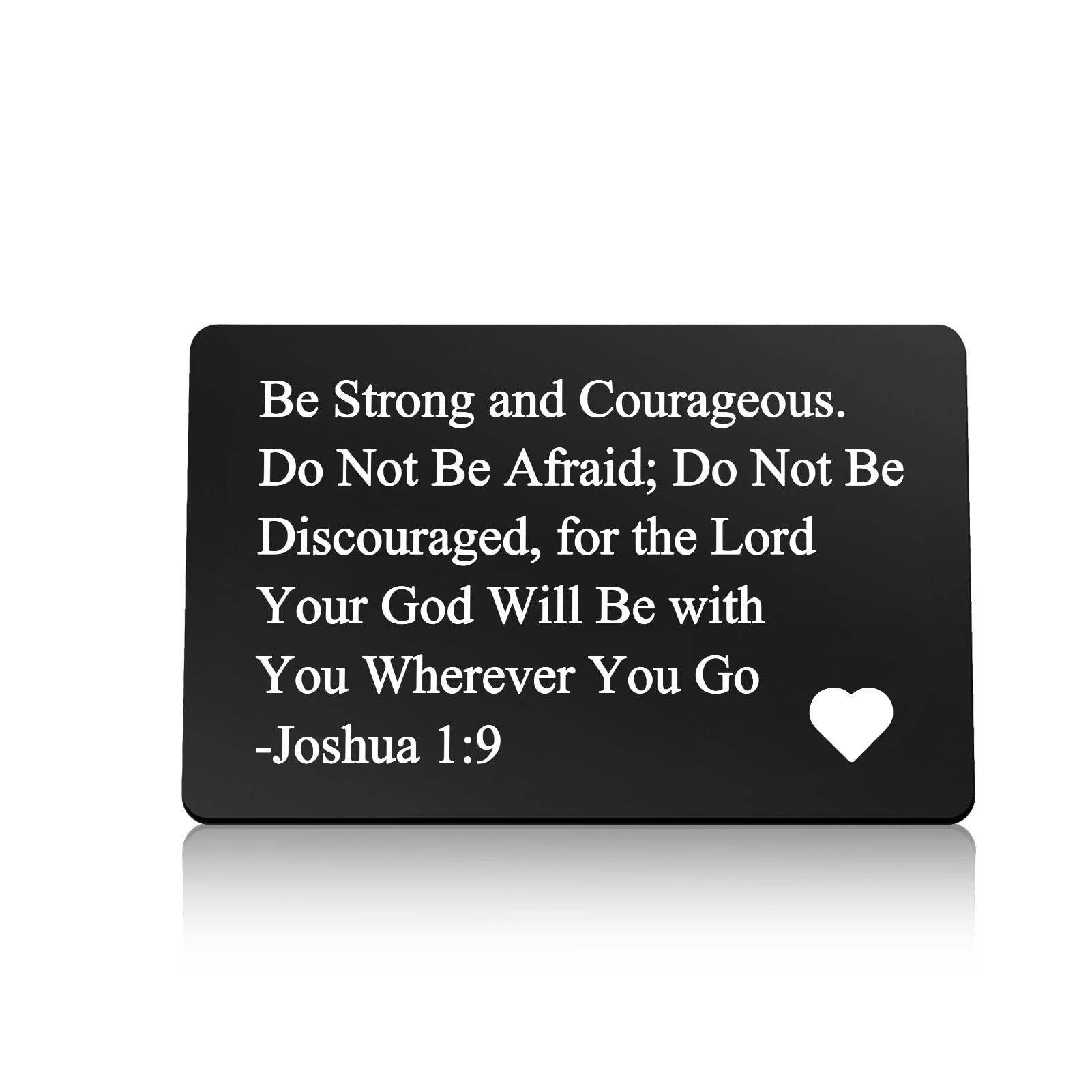 Religious Gift for Christian Metal Wallet Card Inspirational Gifts For Men Women Bible Verse Gift Encouragement Engraved Card Gifts for Friends Coworker Family Religious Gift Jewelry Graduation Gifts