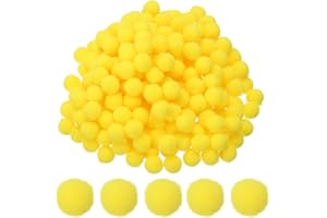 PATIKIL 0.3inch(8mm) Pom Poms for Crafts, 2000pcs Small Pompoms for Crafts Mini Puff Balls Bulk High Elasticity Fuzzy Balls f