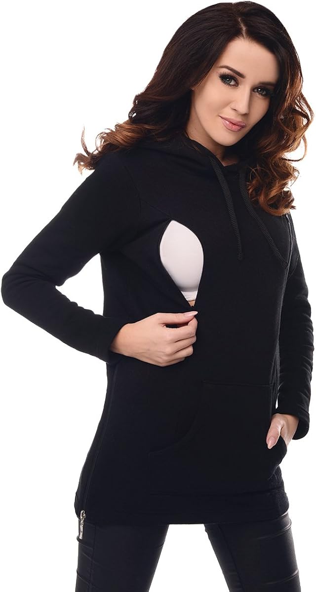 Purpless Maternity 2in1 Nursing Hoodie Pregnancy Sweatshirt