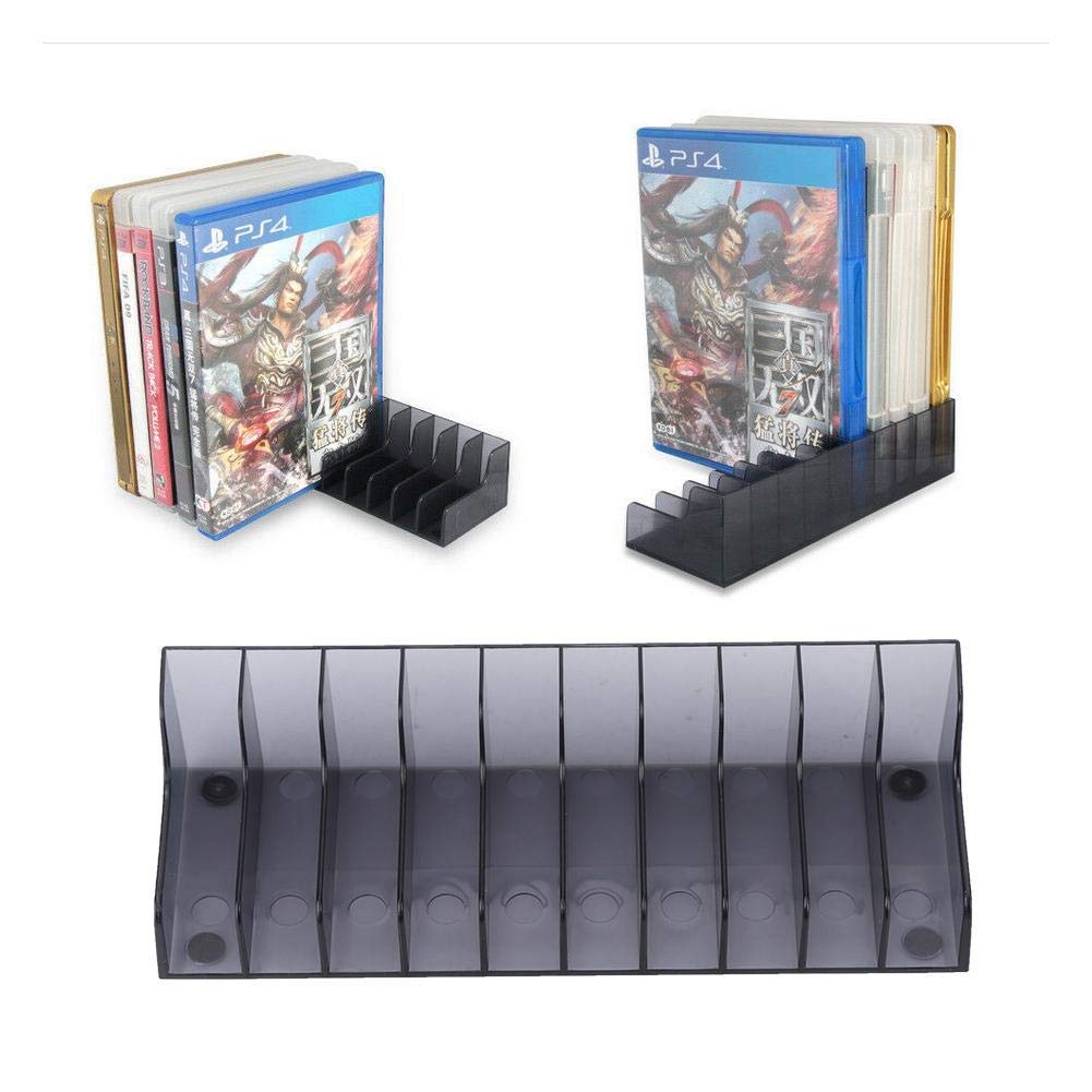 Diyeeni Game Card bracket 2 PCS Large Capacity portable Game Card Box Game CD Storage Stand Holder Bracket for PS4/SLIM/PRO,durable