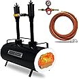 Double Burner Propane Forge Oval Knife Making Blacksmith Gas Forge Farrier Furnace