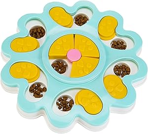 Dog Puzzle Toys, Interactive Dog Toys for Boredom, Puppy Training Treats Dispenser for Improve Dog's IQ, Specially Designed for Training Treats (Blue)