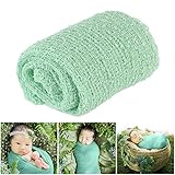 Tinksky Long Ripple Wrap DIY Newborn Baby Photography Wrap-BAby Photo Props (Mint Green)