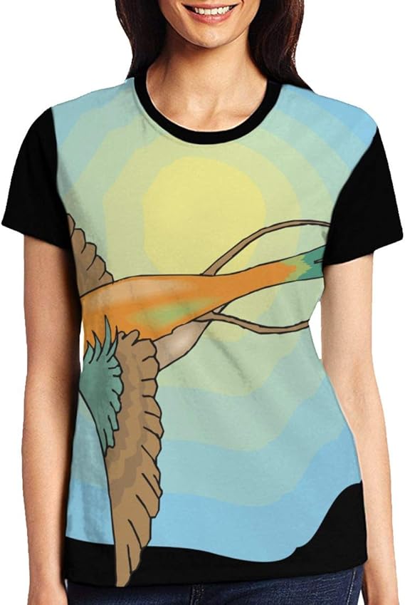 Amazon Co Jp 女性 Tシャツ サンバード 夏半袖 吸汗速乾 Tシャツ レディース 服 ファッション小物