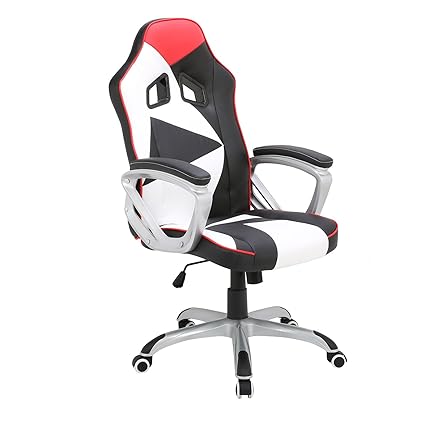 WOLTU® Racing Stuhl Bürostuhl Schreibtischstuhl Chefsessel Gamingstuhl Drehstuhl Sportsitz ergonomisch, mit Armlehne höhenver