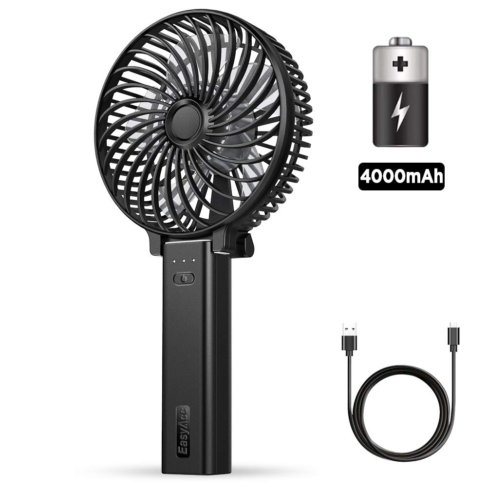 Buy Mini Handheld Fan, EasyAcc USB Desk Fan 4000mAh Rechargeable