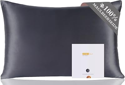 ZIMASILK 100% Mulberry Silk Pillowcase 19 Momme 80x80 cm Space Grey