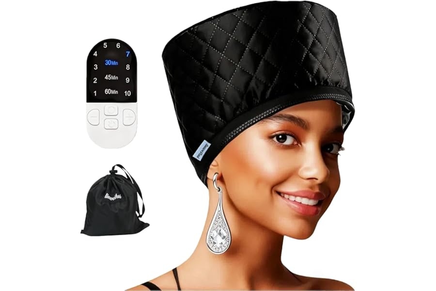 Hair Steamer for Natural Hair (Home Use) – 10-Speed Temperature Control, Fast Heating & Deep Strand Nourishment