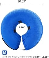 Emwel Pet Inflatable Collar for Dogs Cats Medium - Comfortable Recovery Cone view 5