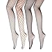 Women's Fishnet Stockings Tights - 4 Pairs Sexy Fishnets Pantyhose for Party,Height: 5'0