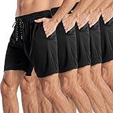 Men's 5" Inseam Mesh Workout Shorts 5-Pack – Lightweight, Breathable Athletic Shorts for Gym, Sports & Daily Wear