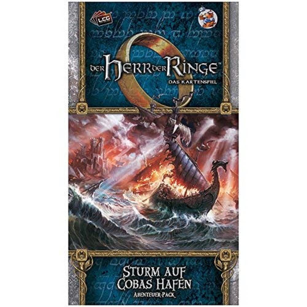 Fantasy Flight Games FFGD2649 Lord of the Rings LCG Storm on Coba's Port Adventure Pack (Dream Hunter-5), Living Card Game