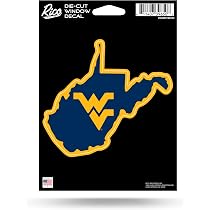 Wincraft NCAA West Virginia Mountaineers 4x4 Decal - White Perfect Cut, Officially Licensed