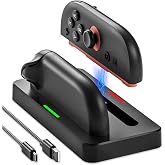 ZRZLMVP Switch 2 JoyCon Charger for Nintendo Switch 2 Joy Con 2 Controller | Charging Dock for Joy-Con 2 Controllers, 2H Fast Charge Switch 2 Controller Charger Station with LED Indicator