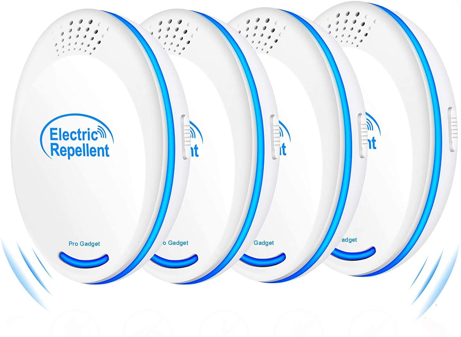 Mosquitoes Ultrasonic Pest Repeller - Electronic Indoor Pest Control Plug in for Insects, Mice,Ant,Spider,Rodent,Roach,Rats,Flea,Bug,Mosquito Repellent for Children and Pets' Safe 4 Pack: Health & Personal Care