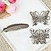 Jaciya 15 Pieces Vintage Metal Hair Clips Retro French Hair Barrettes Minimalist Hair Clip Geometric Hollow Hair Pins for Women