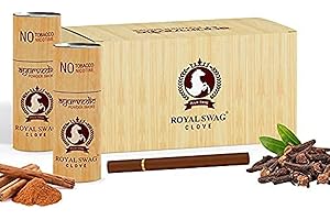 ROYAL SWAG Ayurvedic & Herbal Cigarette, Clove Smoke Nicotine Free & Tobacco Free Cigarettes Helps in Quit Smoking - (50 Sticks)