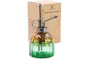 OFFIDIX Glass Watering Spray Bottle,Plant Spritzer Watering Can, Succulent Watering Can, Plant Mister with Plastic Top Pump, Small Plant Sprayer Mister for Indoor Outdoor House Plant
