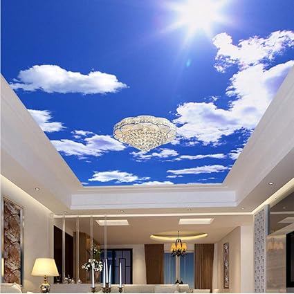 Amazon Com Xbwy Custom 3d Photo Wallpaper Ceiling Mural Hotel