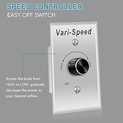 VENTISOL 12 Inch Shutter Exhaust Fan With Variable