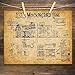 Munsters House Plans - 11x14 Unframed Art Print - Great Gift Under $15 to Classic TV Show Geeks and Vintage Home Decor