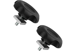 2pcs Black RV Awning Brace Knob Nut Kit with Square Nut Accessories