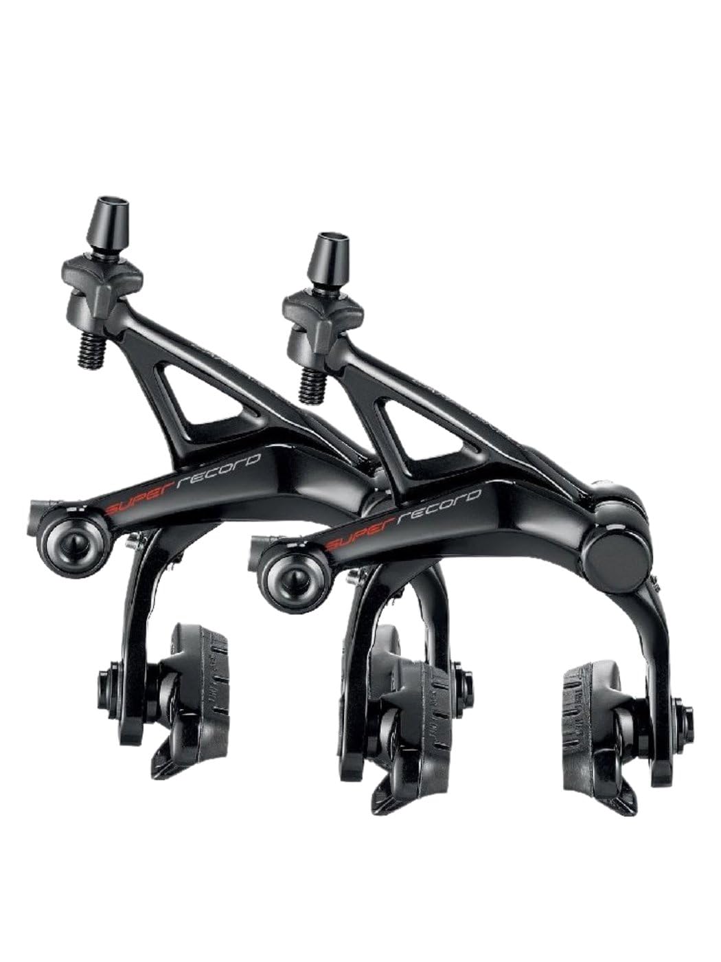 Campagnolo Super Record Brakeset (Dual Pivot Front and Rear) Rim Brakes, Black, Pair